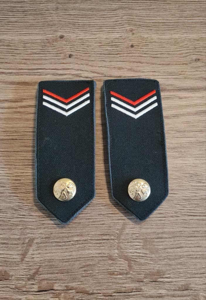 Paire grade Caporal chef armée belge ABBL militaire Belgique, Enlèvement ou Envoi