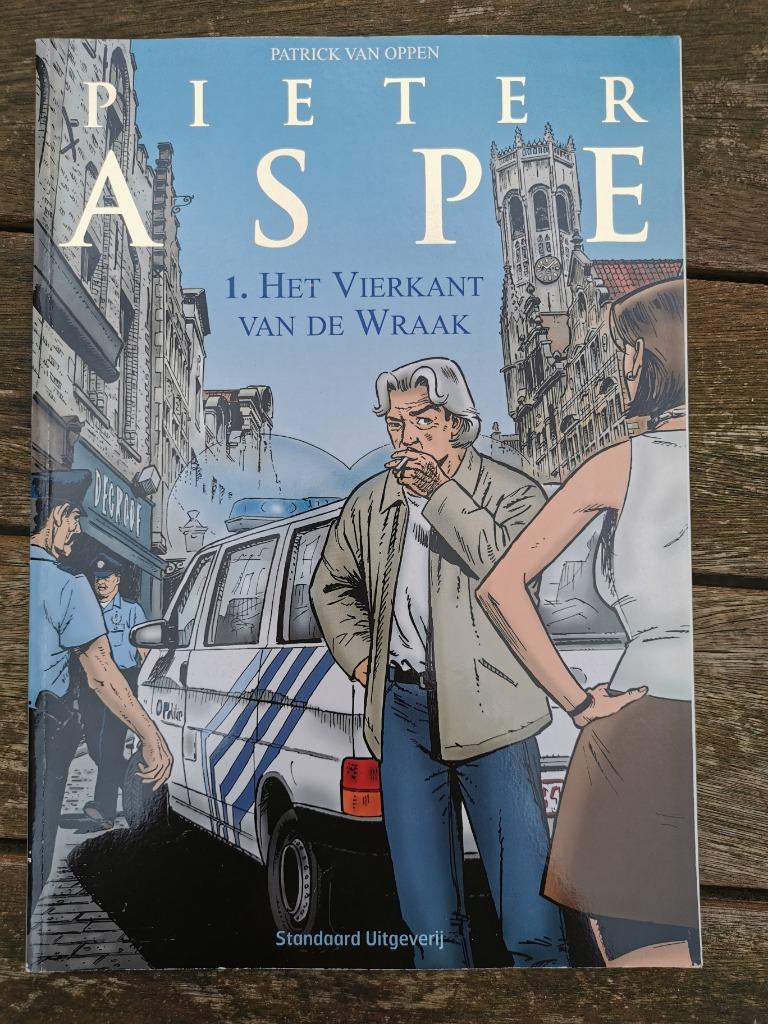 Pieter Aspe - Het vierkant van de wraak - strip eerste druk, Boeken, Stripverhalen, Eén stripboek, Ophalen of Verzenden, Zo goed als nieuw