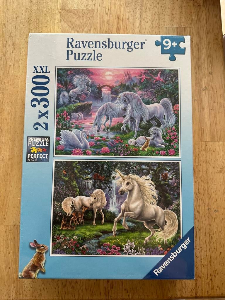Ravenburger  2x 300 stuks,  eenhoorn, Ophalen of Verzenden, Meer dan 50 stukjes, Zo goed als nieuw
