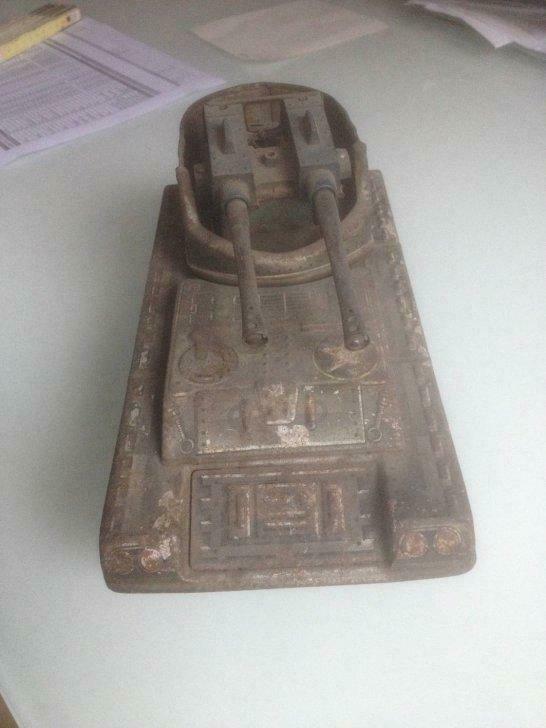 Grote Blikken M-75 tank-Japans, Antiek en Kunst, Ophalen of Verzenden