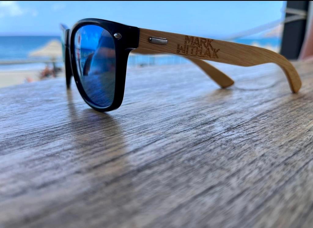 Houten zonnebrillen met / zonder uw reclame gravering, Enlèvement ou Envoi, Neuf, Lunettes