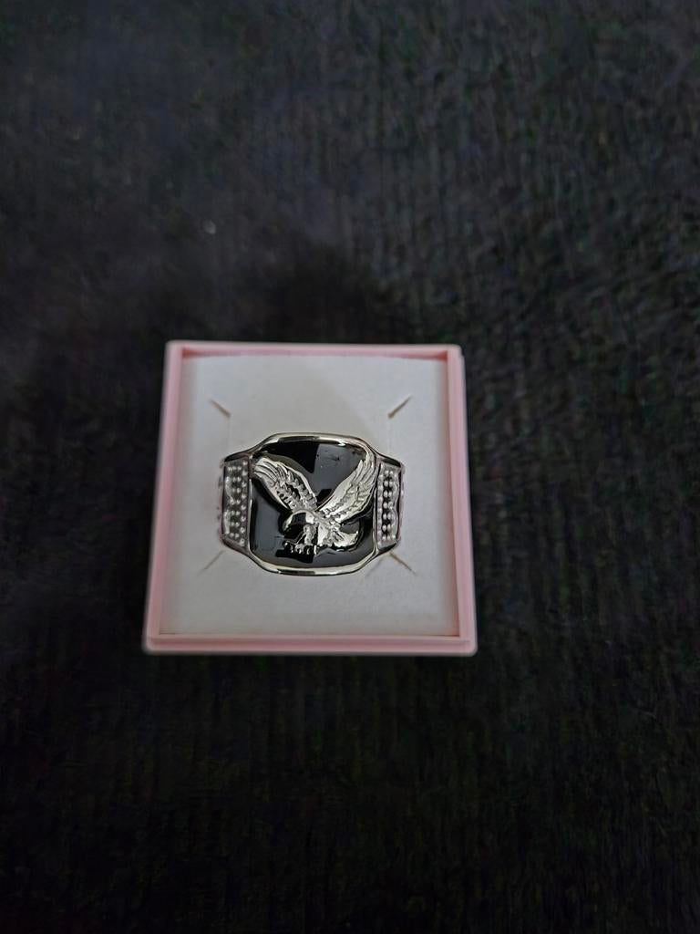 Nieuwe ring in stainless steel maat 63, IJzer of Staal, Heer, Nieuw, Ophalen of Verzenden