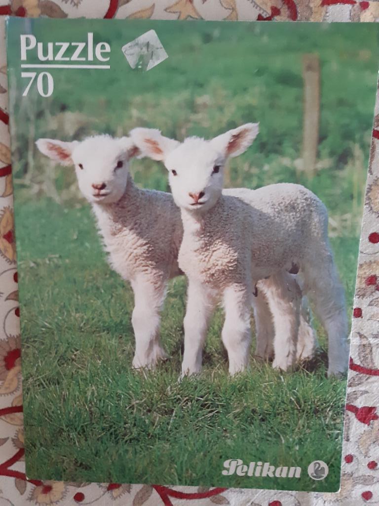 puzzel lammetjes 70 stukjes, Kinderen en Baby's, Ophalen of Verzenden, Zo goed als nieuw