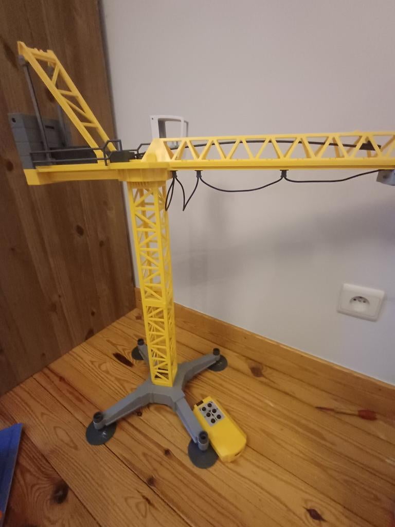 Playmobil, hijskraan, Ophalen, Gebruikt, Afstandsbediening