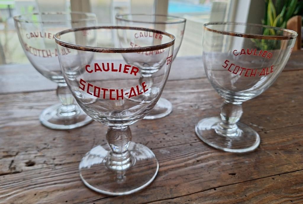 Caulier scotch ale antiek bierglas, Verzamelen, Ophalen of Verzenden