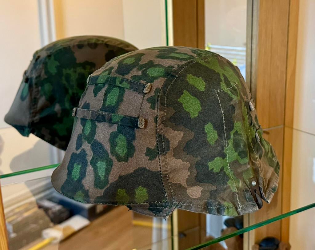WAFFEN-SS  2E MODEL HELM OVERTREK, Verzamelen, Militaria | Tweede Wereldoorlog, Ophalen of Verzenden, Landmacht, Helm of Baret