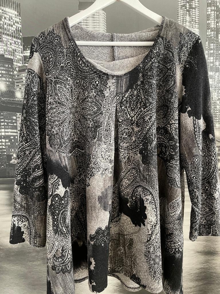 prachtig T-shirt / cardigan Frank Lyman Design 46-48, Frank Lyman Design, Verzenden, Zwart, Maat 46/48 (XL) of groter