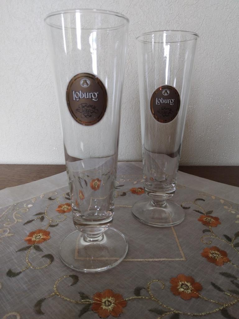 2 LOBURG Bière de luxe glazen voor 2€, Ophalen, Zo goed als nieuw