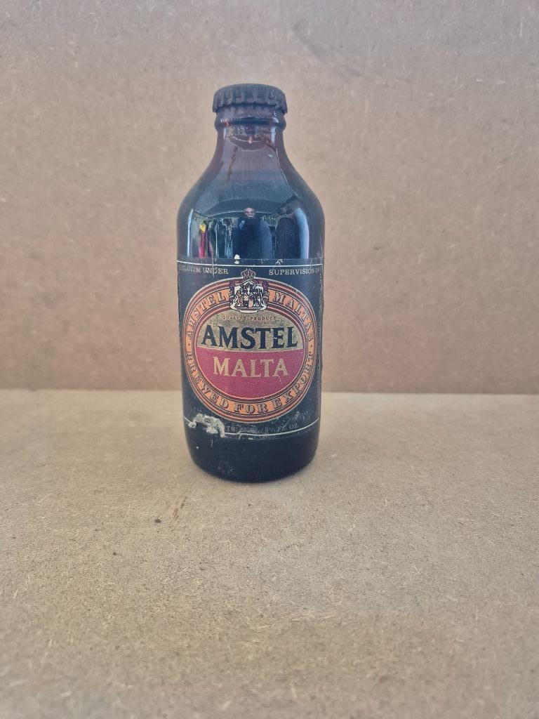 Bouteille de bière Amstel Malta, Verzamelen, Biermerken, Ophalen of Verzenden, Gebruikt, Flesje(s), Amstel