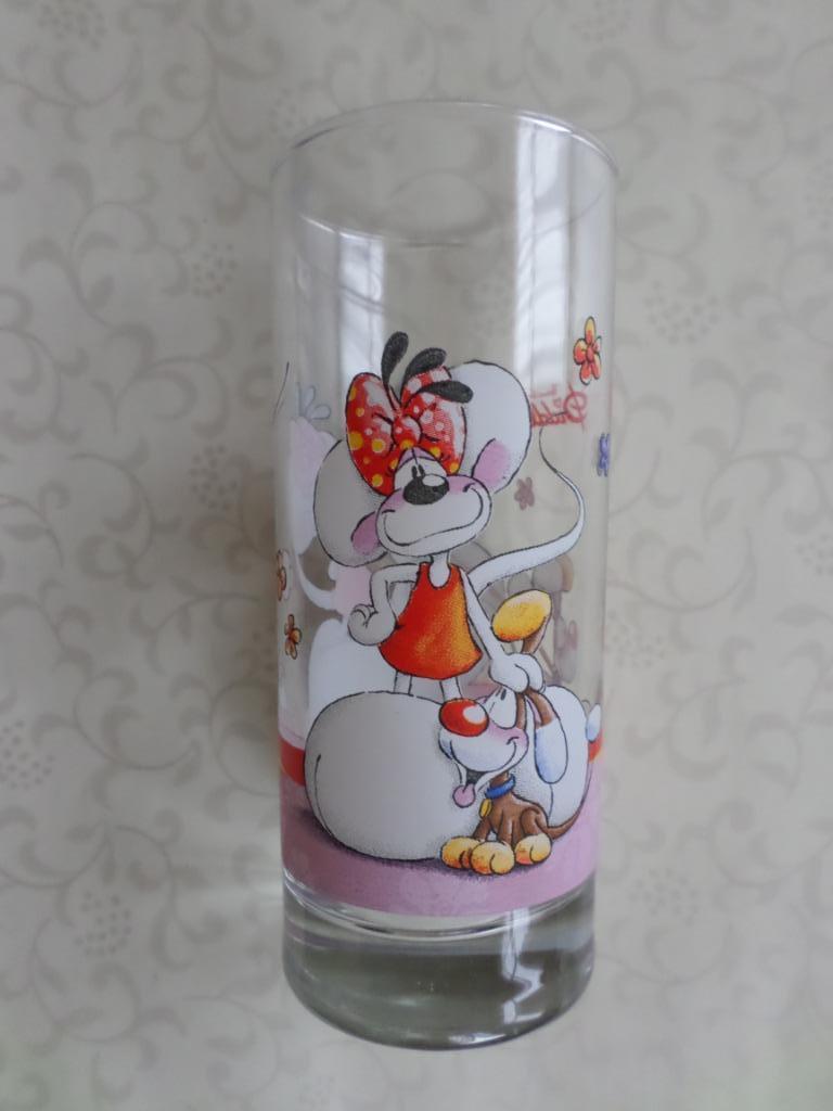 Verre Diddl 20 cL Diddlina Pimboli fleurs, Enlèvement ou Envoi, Diddl, Utilisé, Autres types