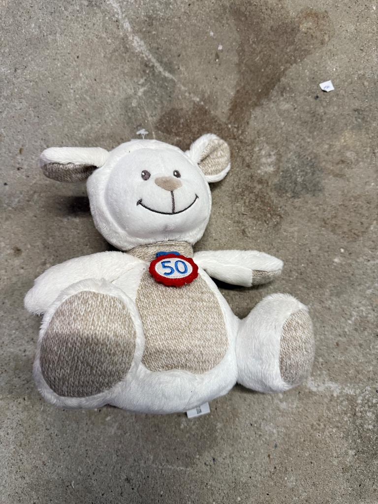 Peluche Nicotoy blanche, Enlèvement ou Envoi, Neuf, Autres types