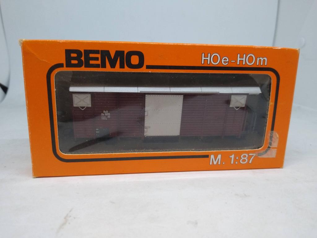 Bemo 2050 H0e Gesloten goederenwagen van de RhB Gb 5015, Hobby en Vrije tijd, Modeltreinen | H0, Overige merken, Gelijkstroom