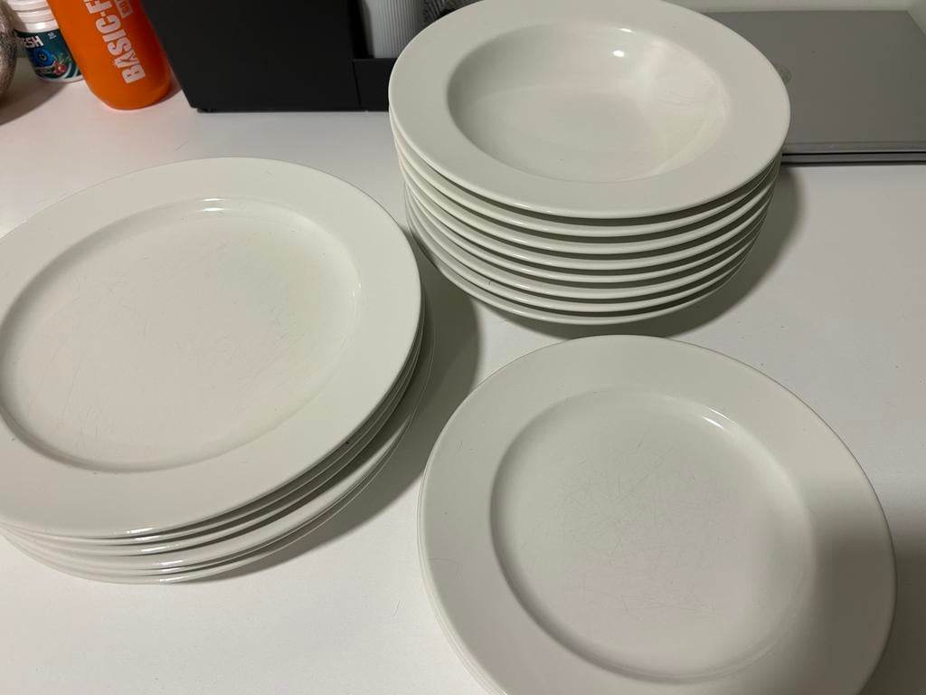 Service borden, Huis en Inrichting, Keuken | Servies, Ophalen, Gebruikt, Bord(en)