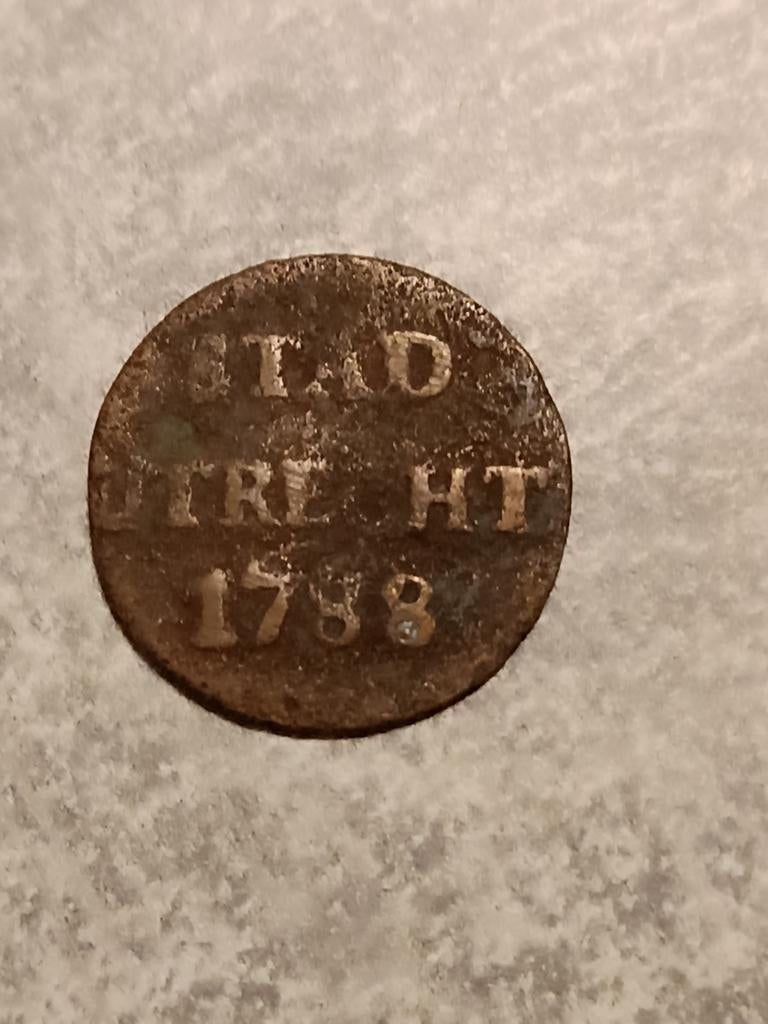 Netherland, 1 Duit 1788 ,Stad of Utrecht ., Enlèvement ou Envoi, Avant le royaume, Autres valeurs, Monnaie en vrac