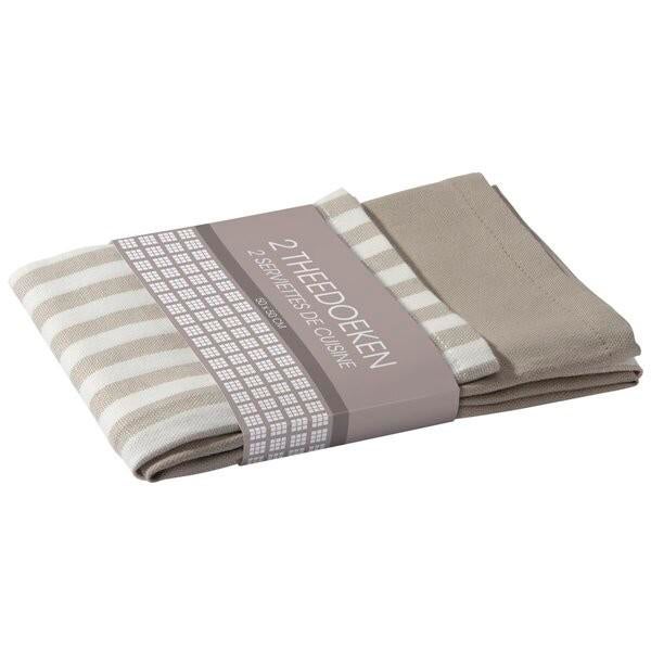 Keukendoeken set van 2/ 50x50 cm/ 100% katoen, Huis en Inrichting, Keuken | Textiel, Ophalen, Nieuw, Theedoek of Handdoek