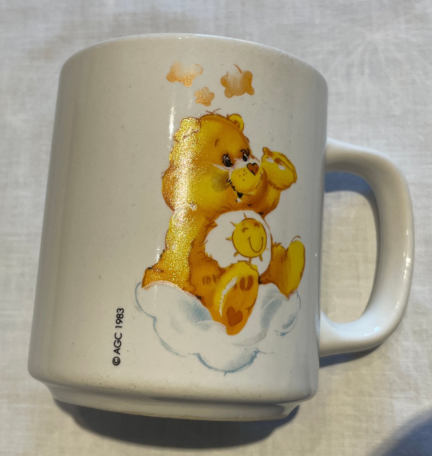 Mok / tas van de troetelbeertjes - care bears Vintage, Verzamelen, Ophalen of Verzenden, Zo goed als nieuw