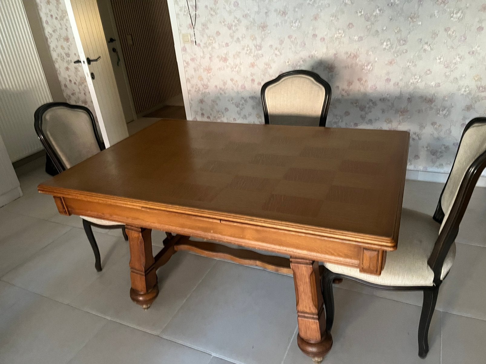 Houten uitschuifbaar tafel L0,95 B 0,45 H 0,78. 1.90 schuif, Enlèvement