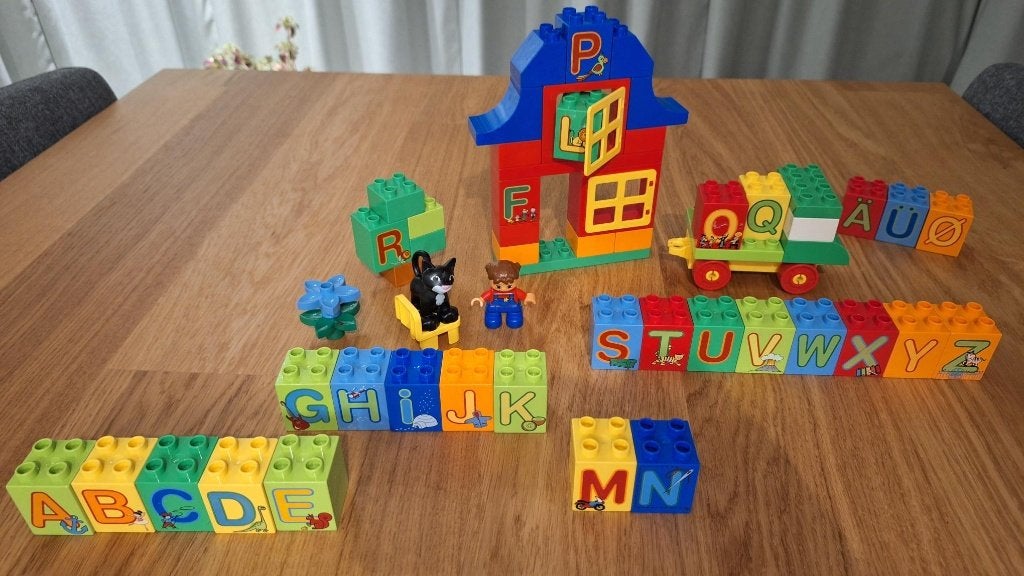 Duplo Spelen met letters, Gebruikt, Ophalen of Verzenden, Duplo, Complete set