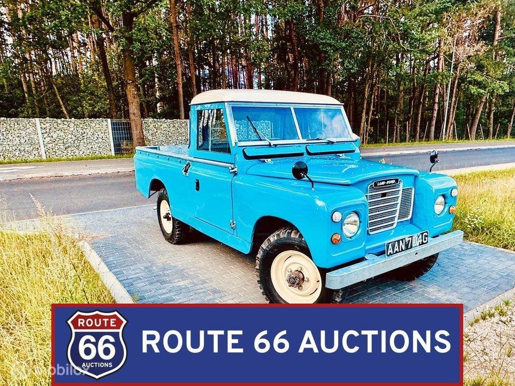 Land Rover Series IIA 109 | 1969 | Route 66 Auctions, Auto's, Land Rover, Zwart, Bedrijf, Handgeschakeld