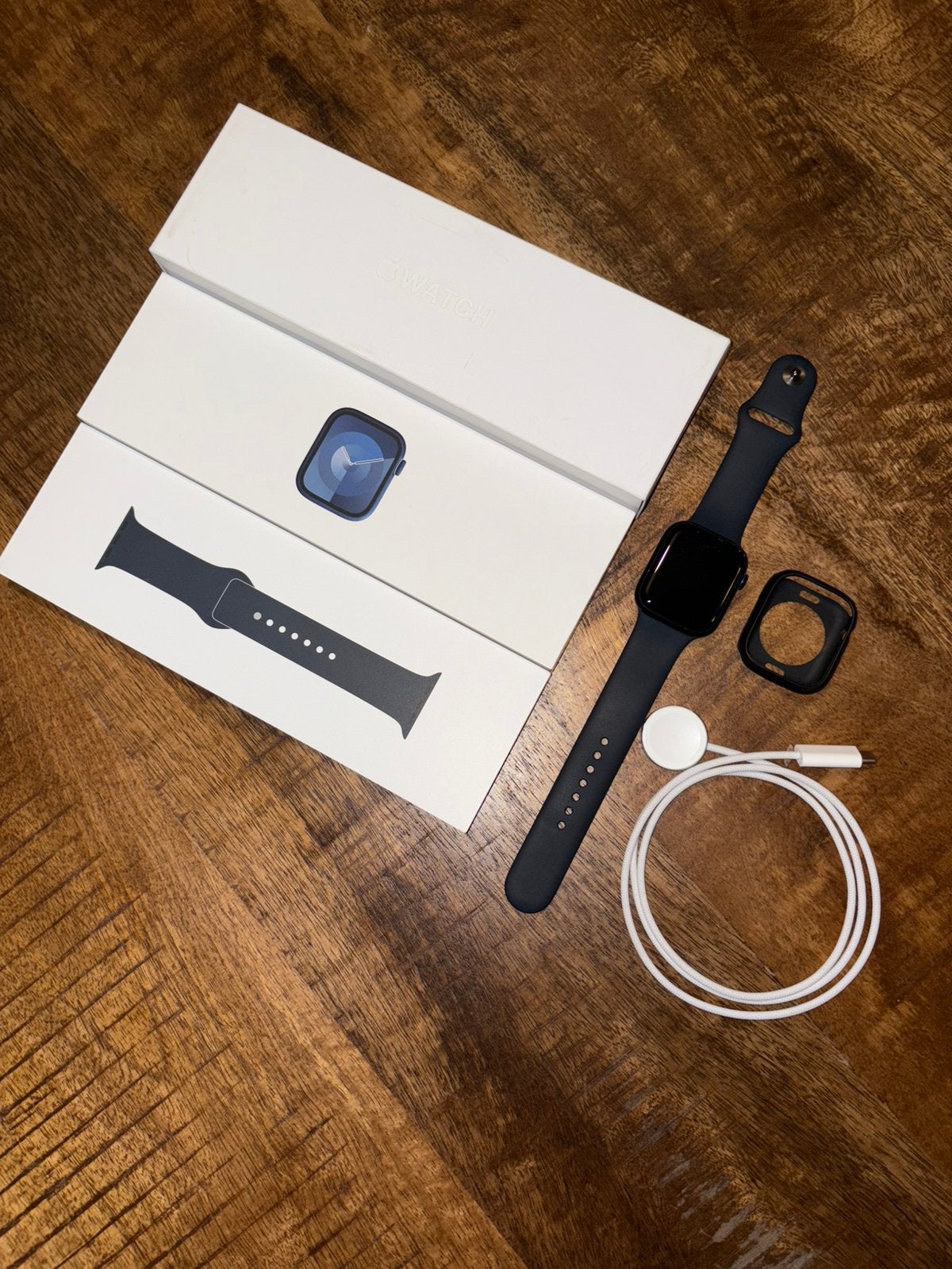Apple Watch série 9 (45 mm), Étanche, Enlèvement ou Envoi, IOS, Comme neuf