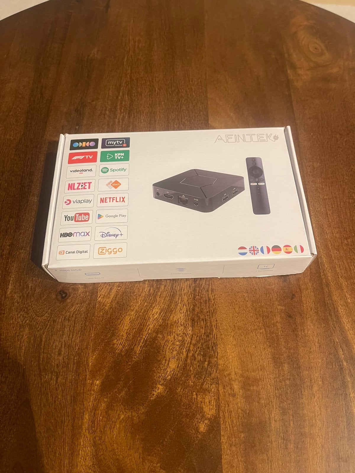 Boîtier TV Android AFINTEK 4K — Nouveau + garantie, Enlèvement ou Envoi, Neuf, HDMI, Moins de 500 GB
