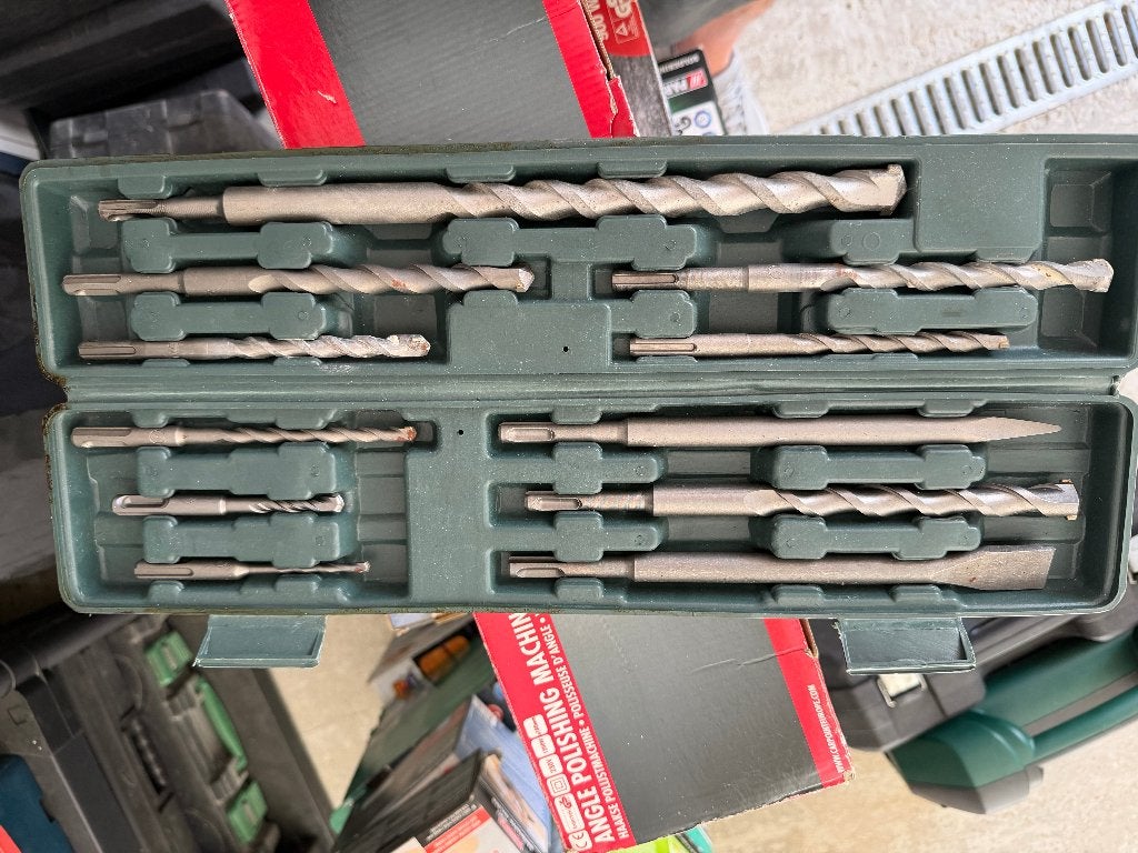 Coffret de forets et burins, Bricolage & Construction, Outillage | Outillage à main, Enlèvement, Utilisé, Burin, Autres marques