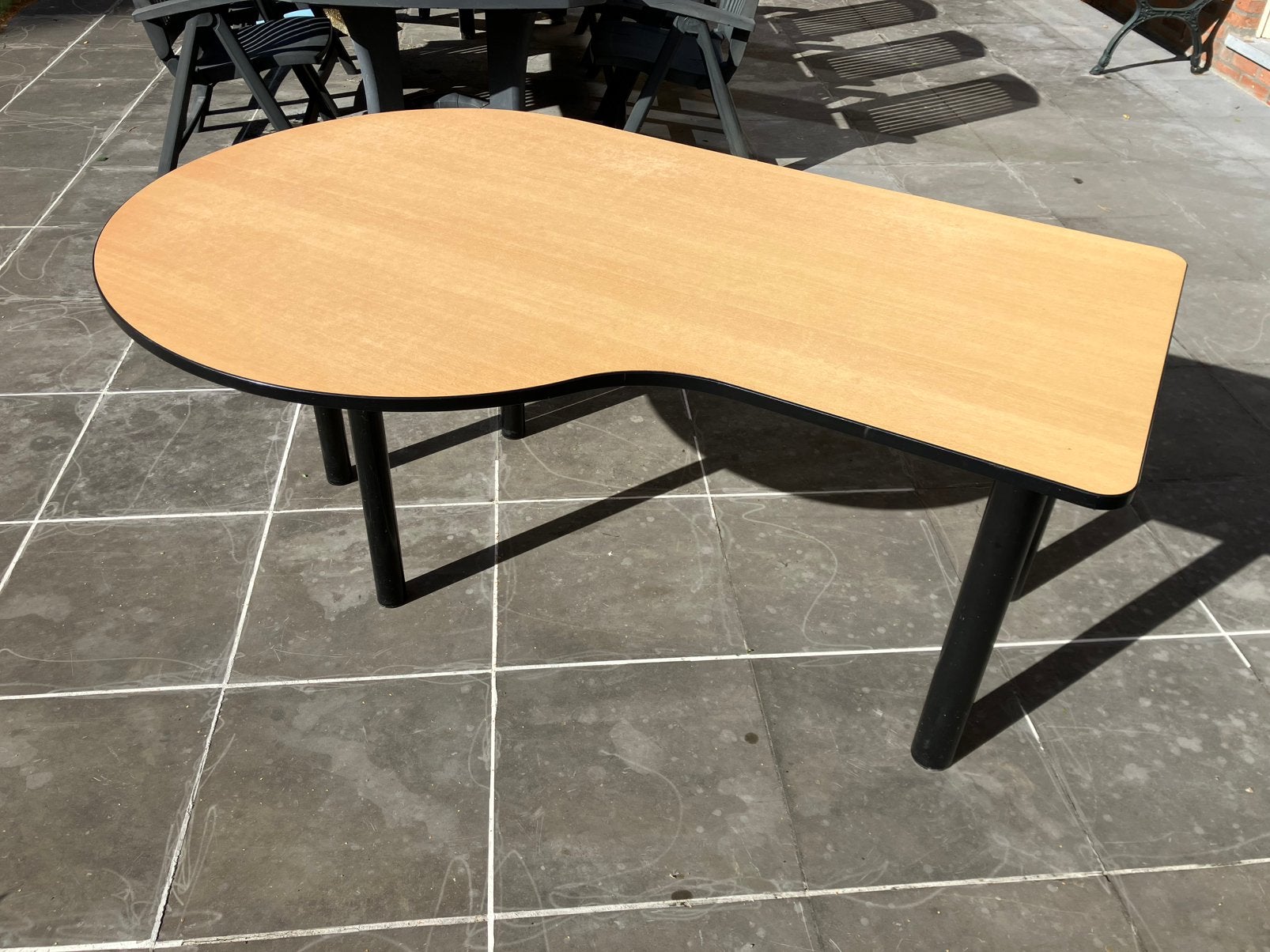 Bureau / tafelblad met onderstel, Huis en Inrichting, Bureaus, Ophalen, Gebruikt, 180 cm, Spaanplaat of MDF
