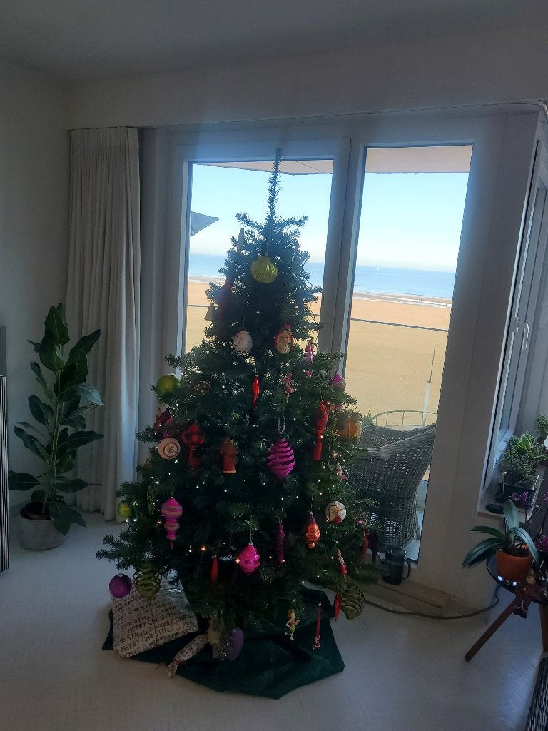 kunststof kerstboom, Diversen, Kerst, Ophalen, Gebruikt