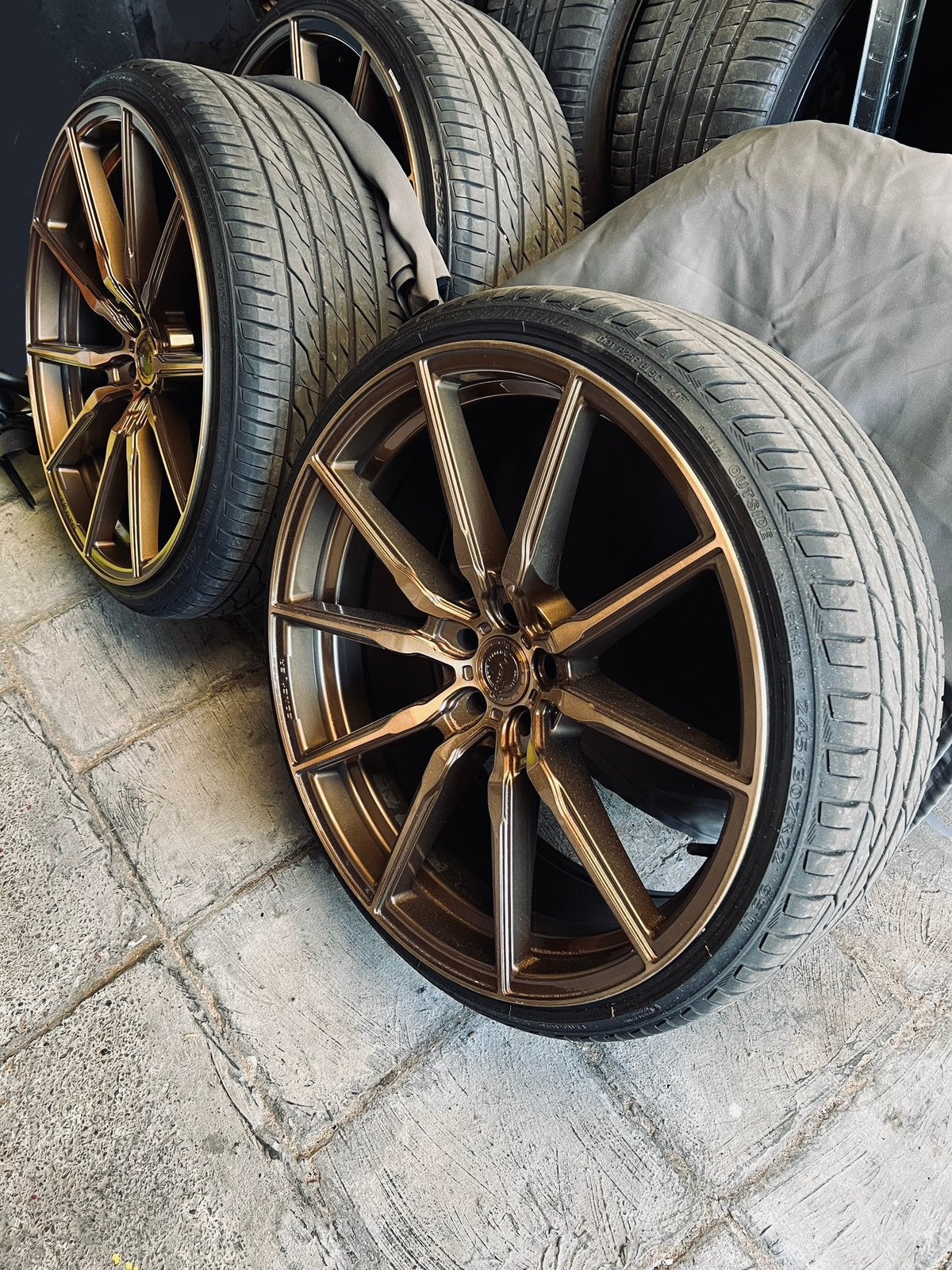 22 inch 5x112 Velgen met banden, Pneus et Jantes, 245 mm, Pneus été, Autres dimensions