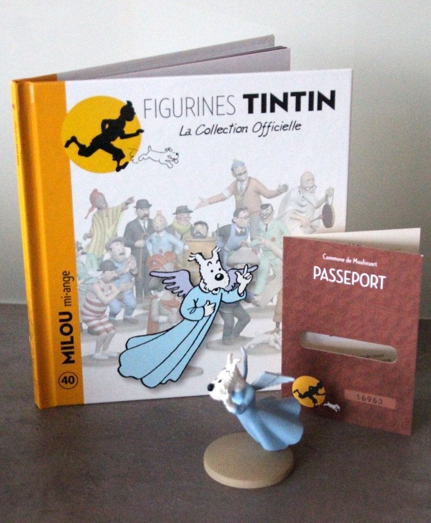 Moulinsart figurine n40 Milou Bobbie Tintin Hergé Kuifje, Envoi, Tintin, Comme neuf