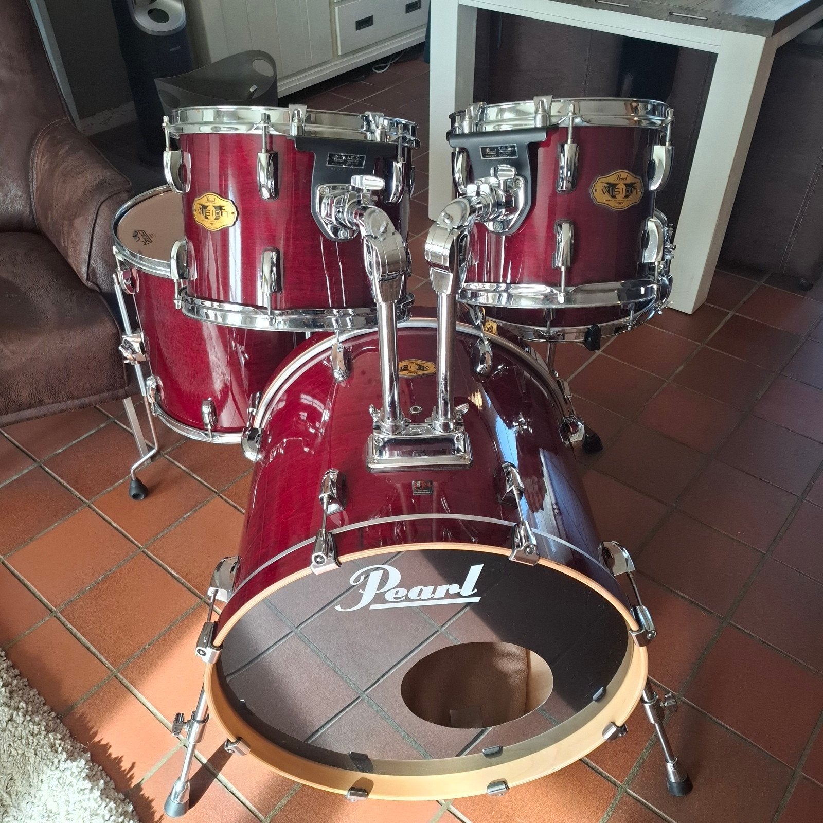 Pearl vision maple professioneel mooi gelakt drumstel zgst, Muziek en Instrumenten, Instrumenten | Toebehoren, Ophalen, Zo goed als nieuw