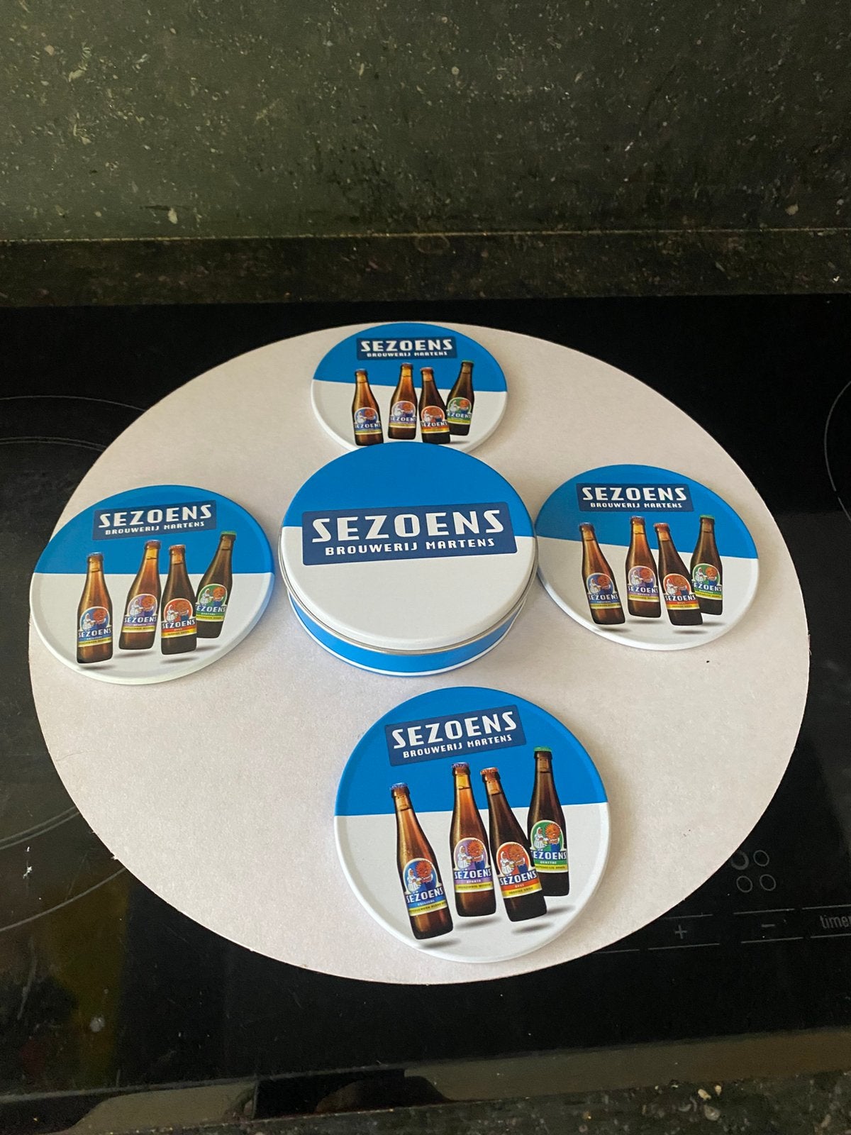SEZOENS brouwerij Martens Bocholt onderleggers, Ophalen of Verzenden, Zo goed als nieuw, Overige typen, Overige merken