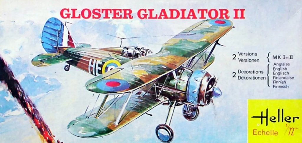 Gloster Gladiator II, Enlèvement ou Envoi, Comme neuf, 1:72 à 1:144, Heller