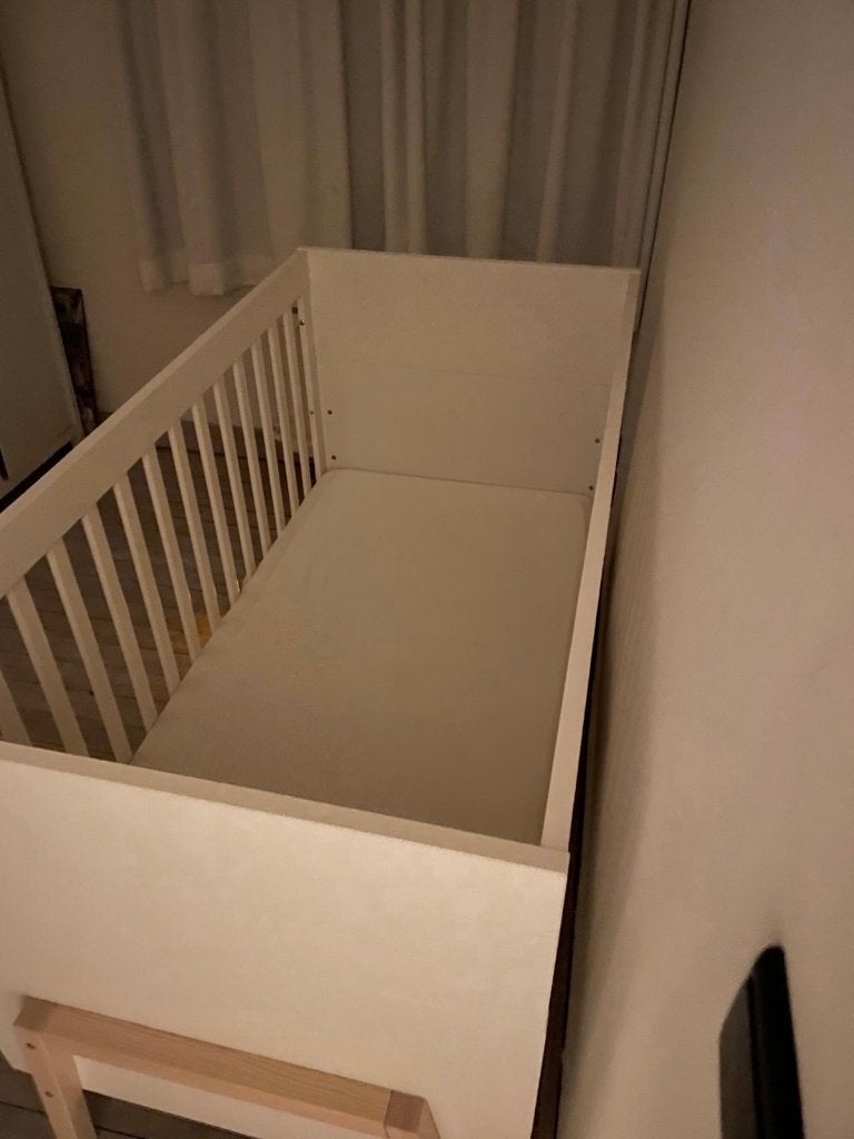 Childhome meegroeibed Nordic Acacia 70x140, wit, Ophalen, Gebruikt, Ledikant