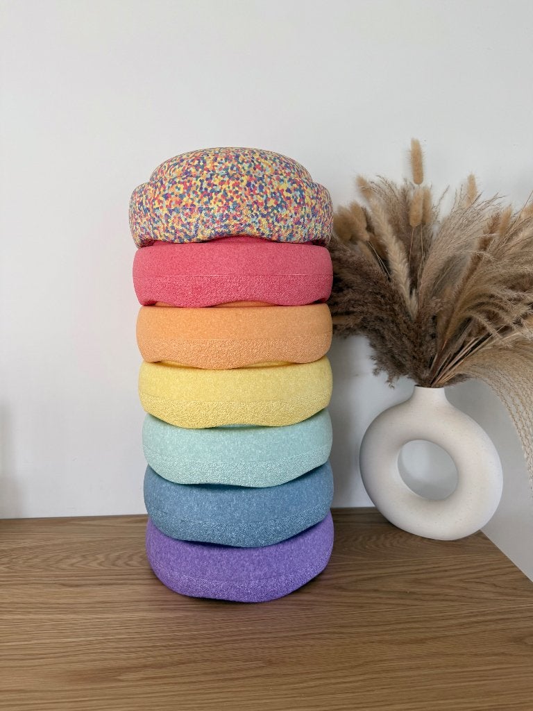 Pastel stapelstein 6+1 confetti limited edition, Kinderen en Baby's, Ophalen, Zo goed als nieuw