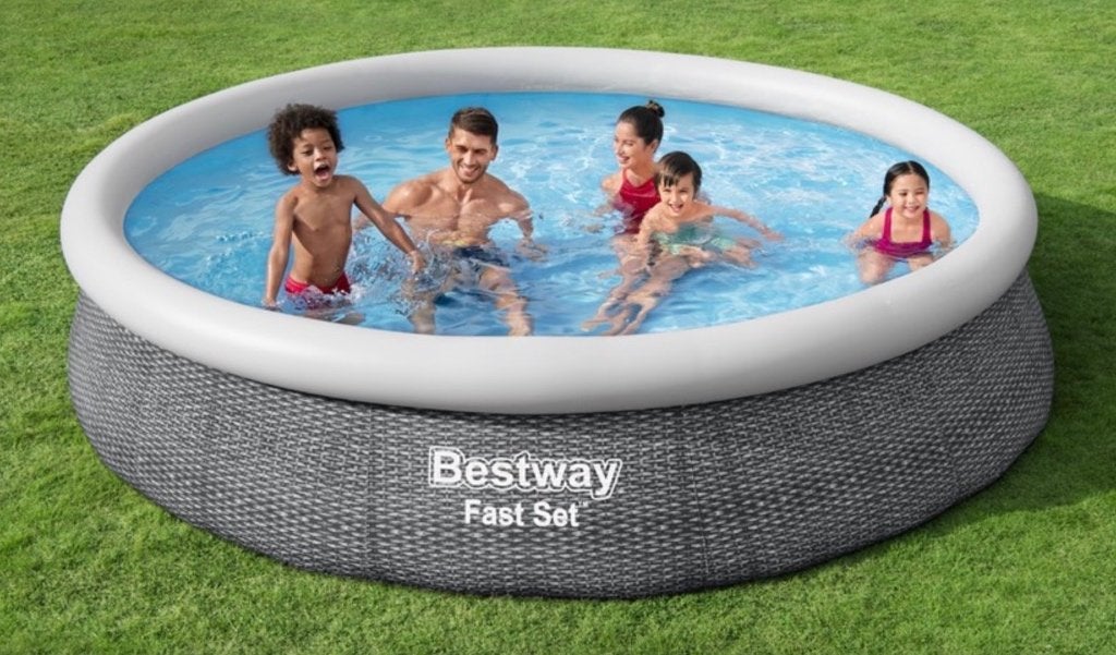 nieuw! Bestway opblaasbaar zwembad Fast Set, Jardin & Terrasse, Piscines, Neuf, 200 à 400 cm, 300 cm ou plus, Rond