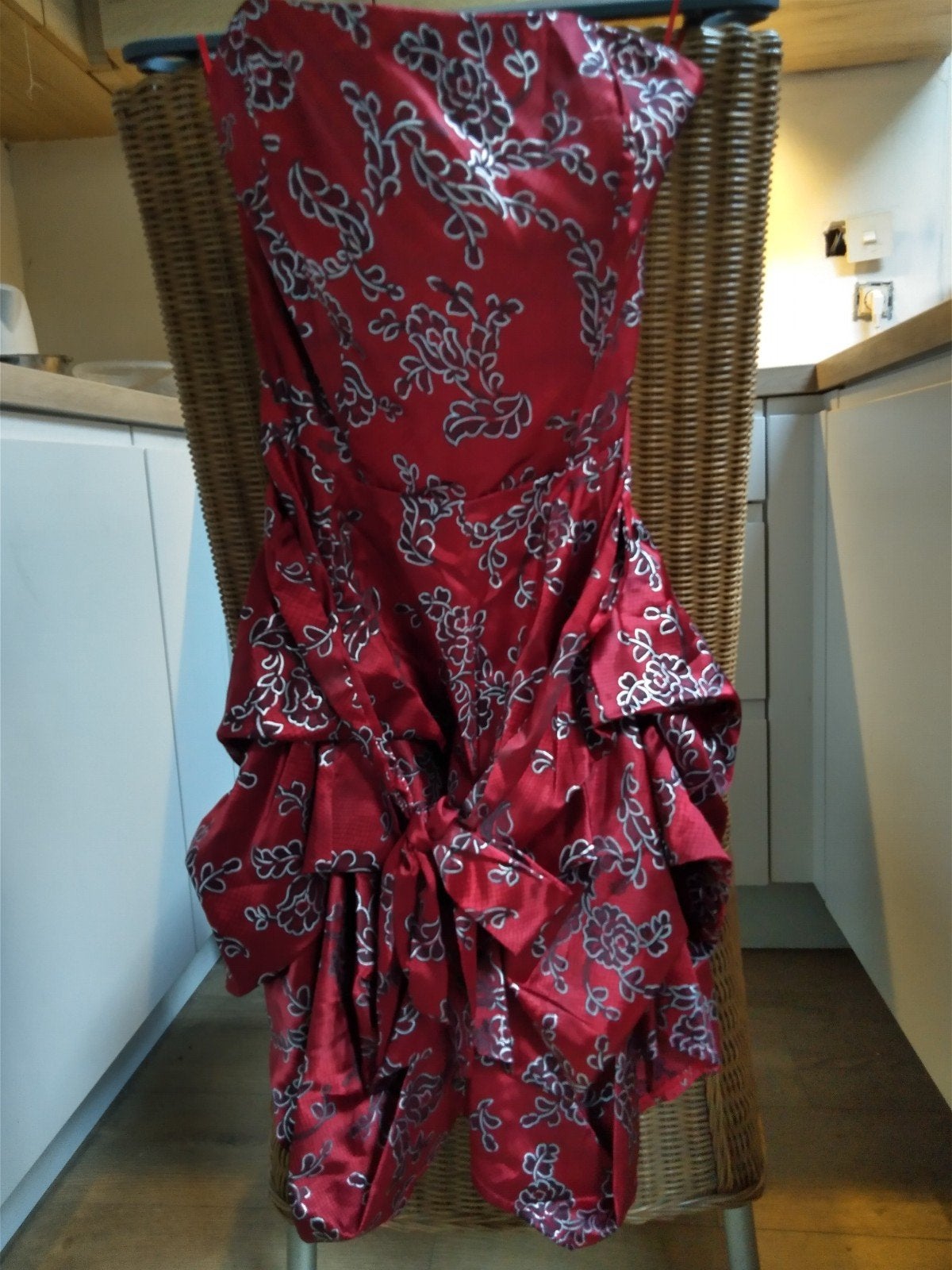 rode baljurk, Kleding | Dames, Ophalen of Verzenden, Knielengte, Maat 36 (S), Gedragen
