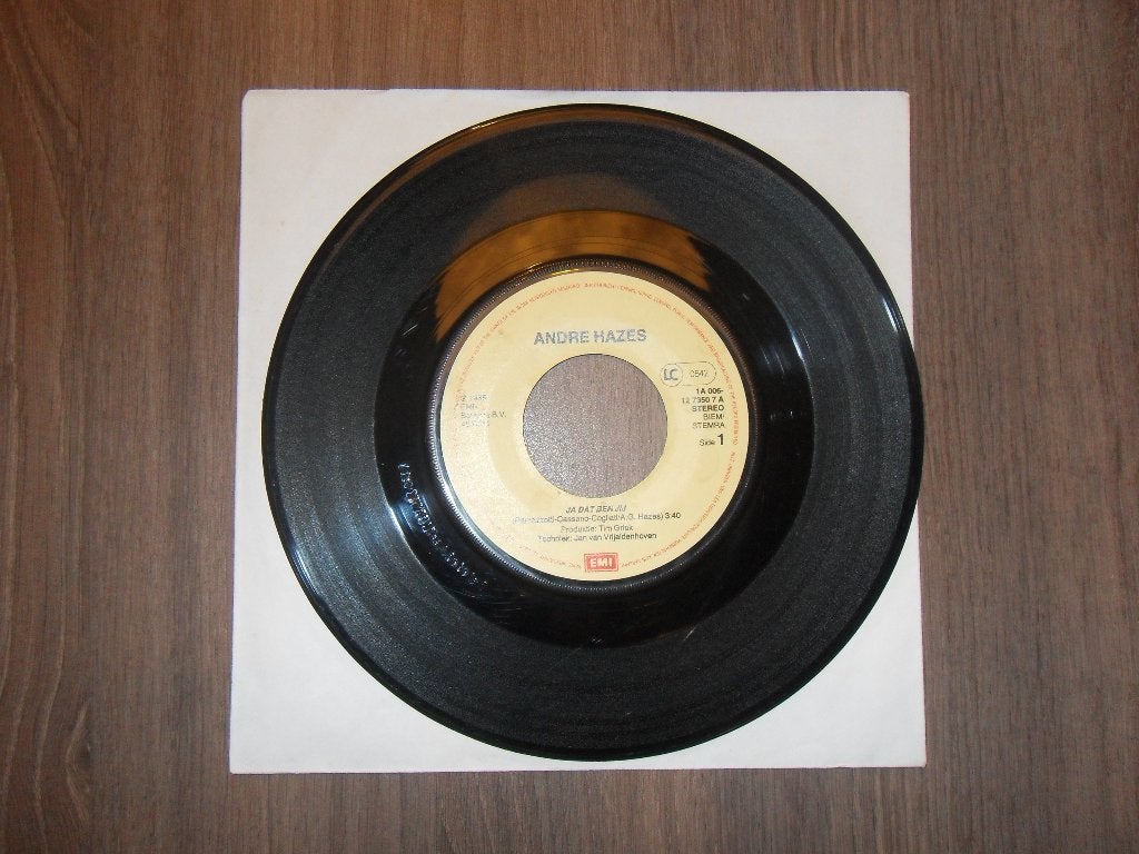 André Hazes - Ja dat ben jij, Cd's en Dvd's, Vinyl | Nederlandstalig, Ophalen of Verzenden, Gebruikt, 7 inch, Levenslied of Smartlap