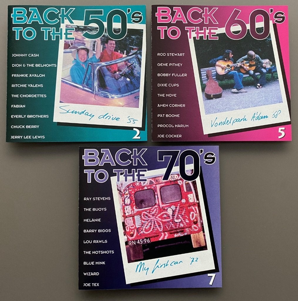 3 CD's : "Back to the 50's, 60's en 70's"., Cd's en Dvd's, Cd's | Verzamelalbums, Ophalen of Verzenden, Zo goed als nieuw
