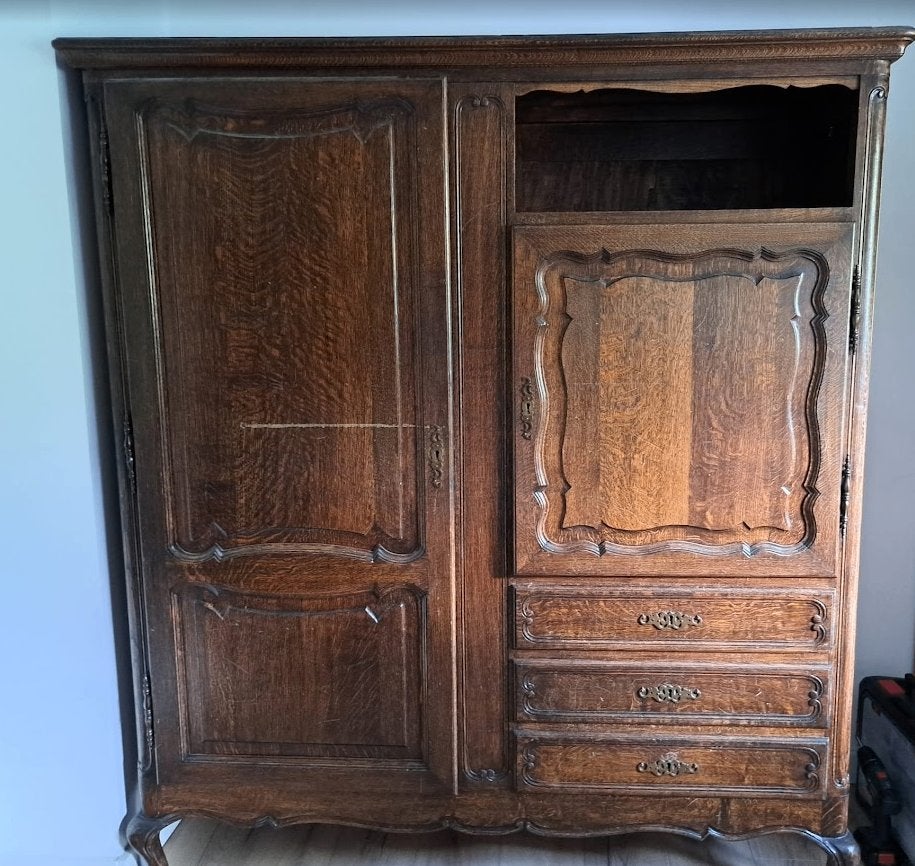 Armoire d'antiquaire type Coloniale, Enlèvement, Utilisé, Coloniale