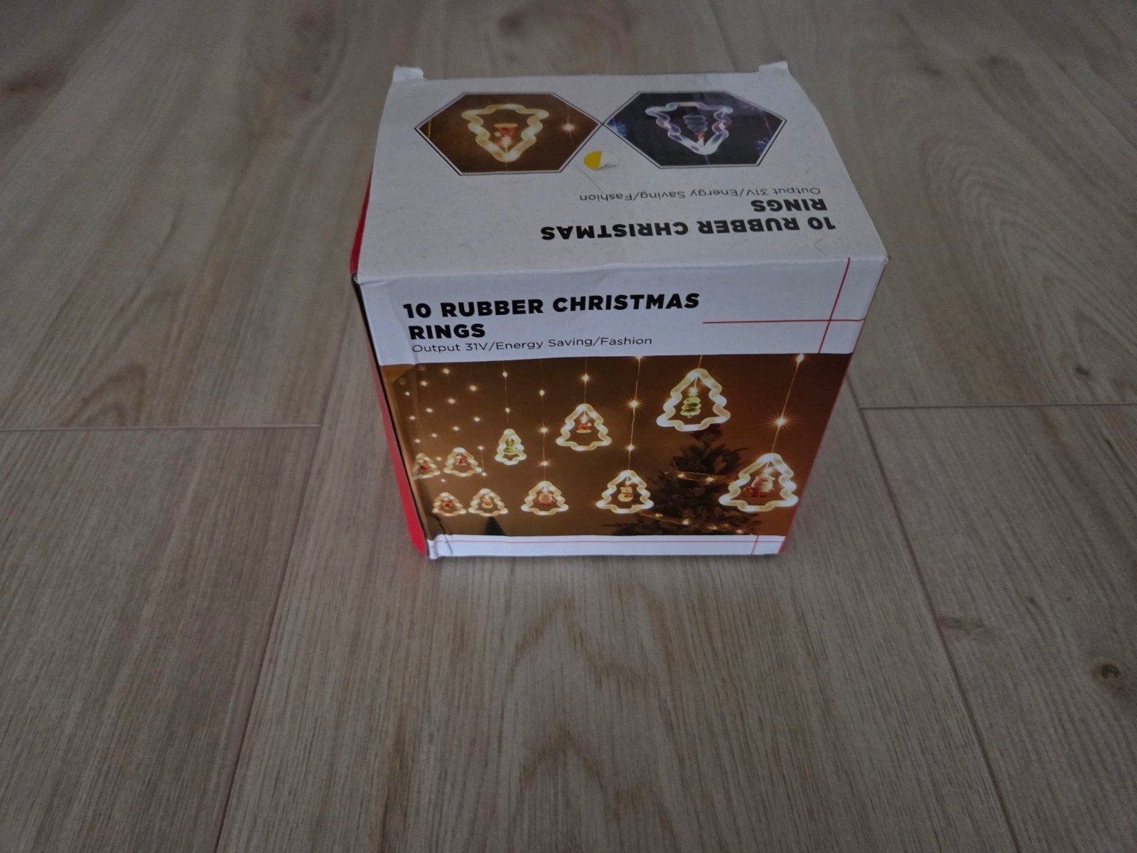 10 RUBBER CHRISTMAS RINGS, Enlèvement, Neuf
