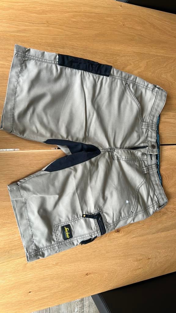 Snickers workwear short maat 50, Ophalen, Gedragen, Maat 48/50 (M), Beige