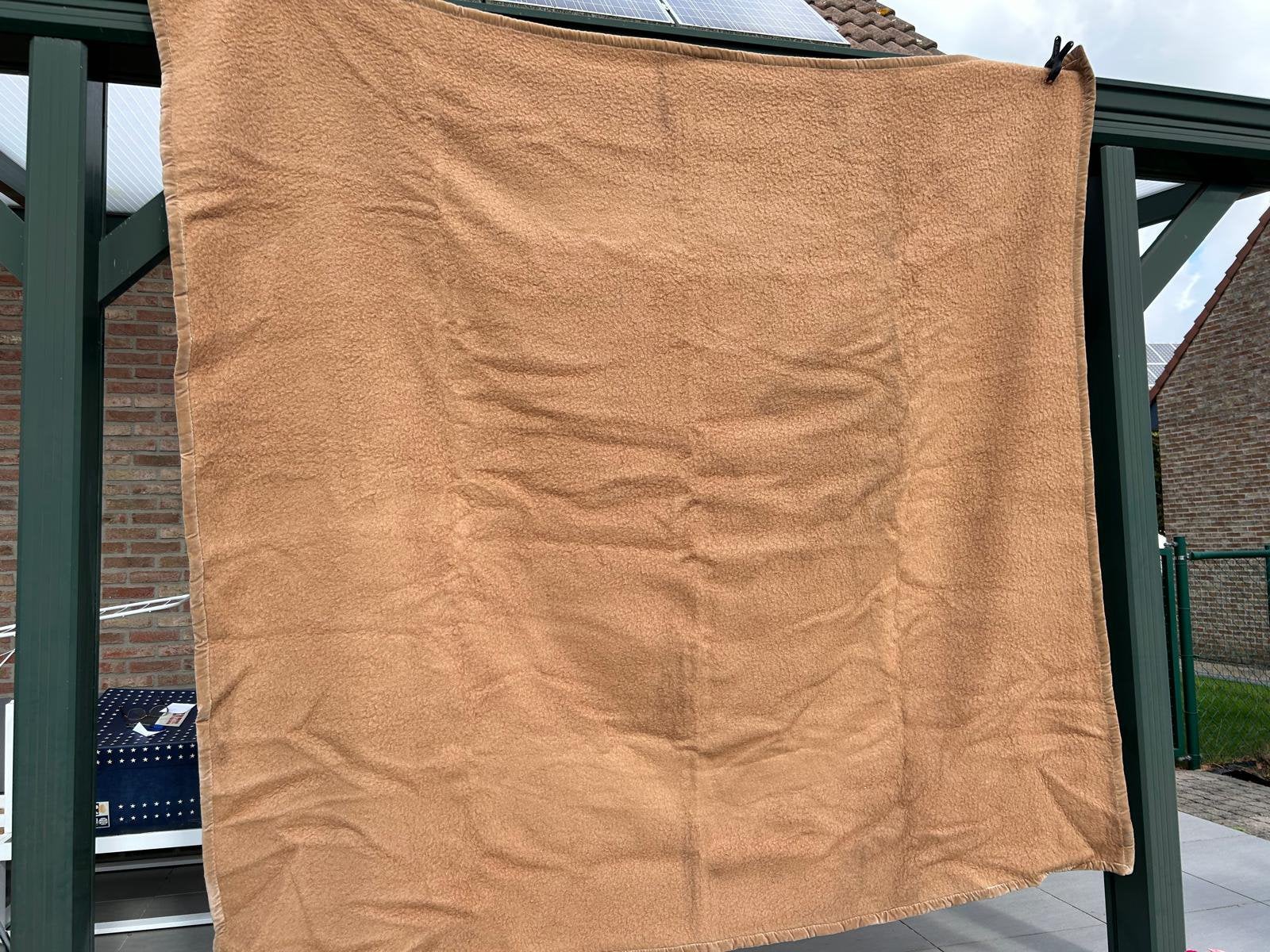 Sole mio deken 220x240, Huis en Inrichting, Ophalen, Gebruikt, Bruin, Tweepersoons