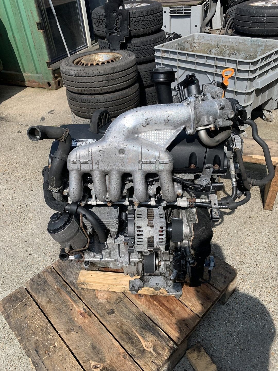 Volkswagen T5 2.5 BNZ Motorblok, Auto-onderdelen, Ophalen, Gebruikt, -, Volkswagen