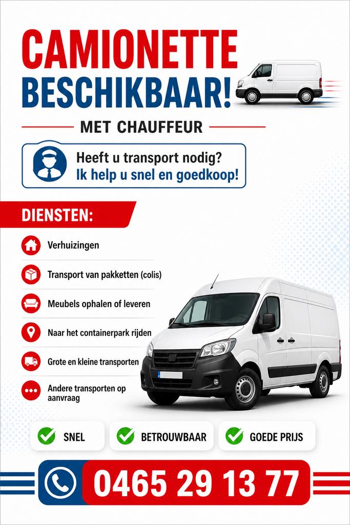 Verhuizen & transport, Ophalen of Verzenden