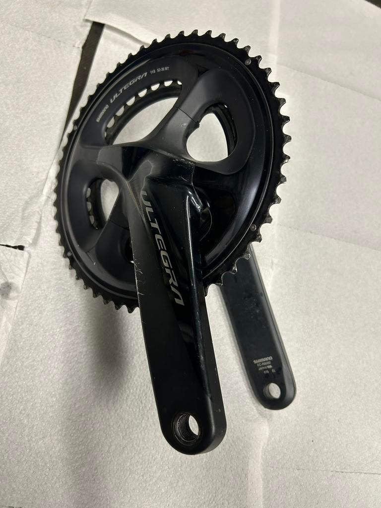 Shimano Ultegra crankstel 175mm, Ophalen, Gebruikt, Racefiets, Crankstel of Pedalen