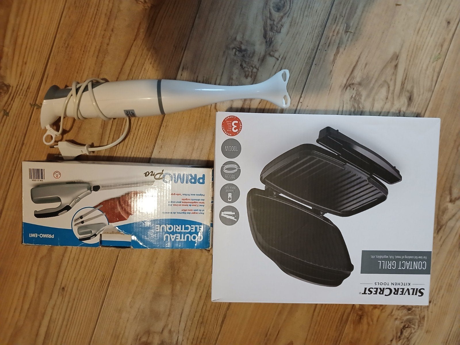 grillplaat mixer snijmes, Ophalen