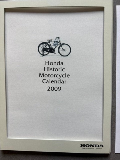 Historische Honda kalender, Motoren, Handleidingen en Instructieboekjes, Ophalen of Verzenden, Honda