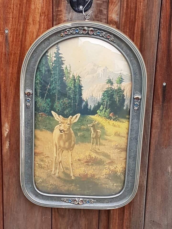 Antieke lijst van de Chicago Portrait Co. , gebold glas., Enlèvement ou Envoi