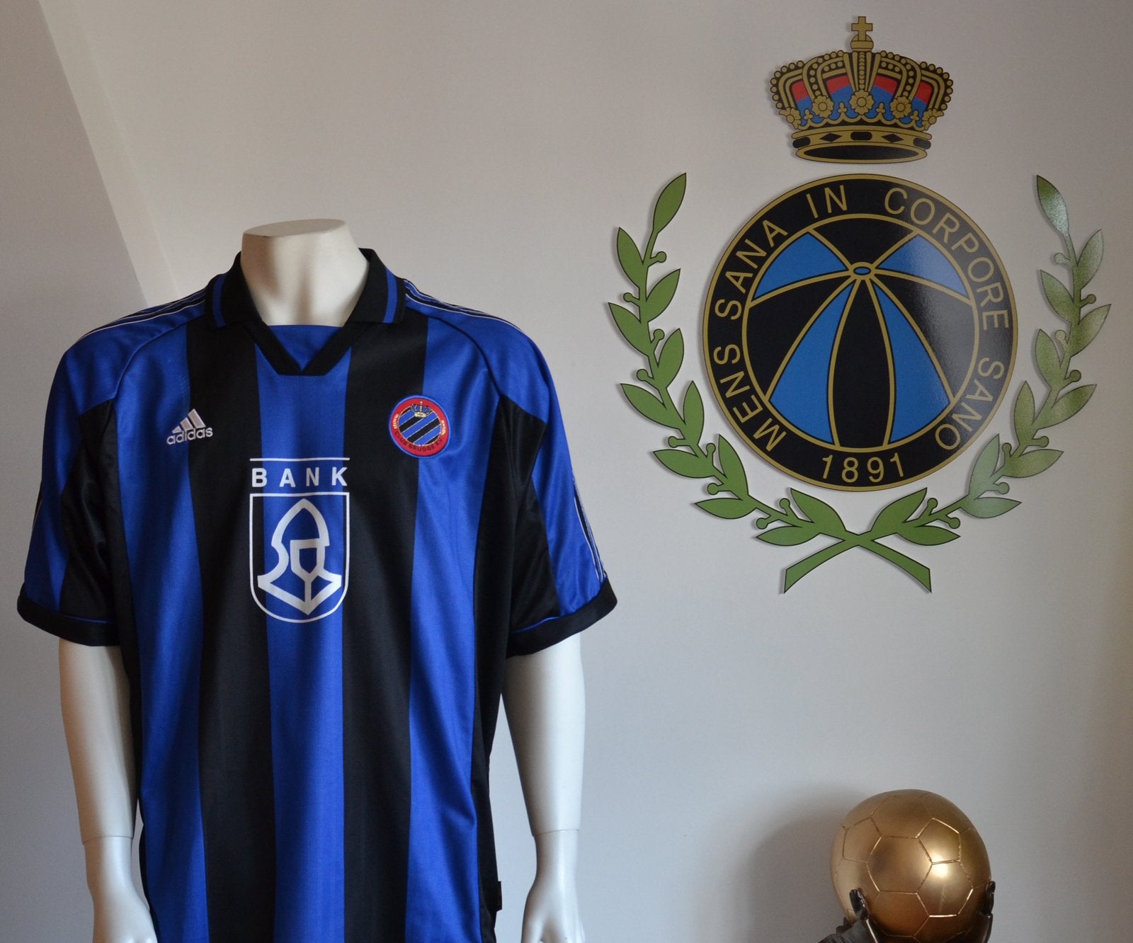 Maillot porté  Club Brugge Deflandre European, Collections, Enlèvement ou Envoi, Utilisé, Maillot